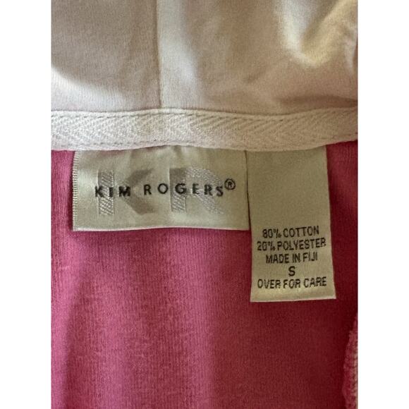 Kim Rogers Women's Small Pink long sleeved hoodie with pockets - Picture 6 of 12